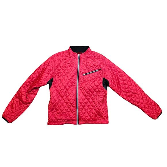 Obermeyer Coat Womens Size 8 Jacket Quilted Full Zip Red Ski Snow Winter Slope - Picture 1 of 13